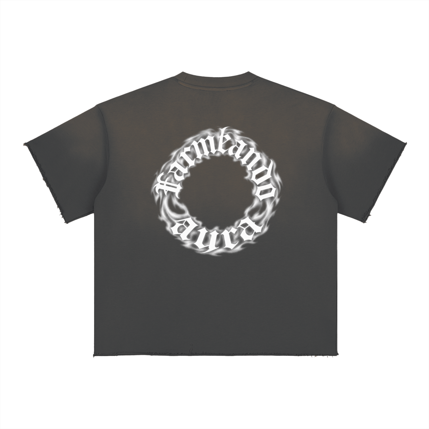 Aura Fade Raw Edge T-Shirt