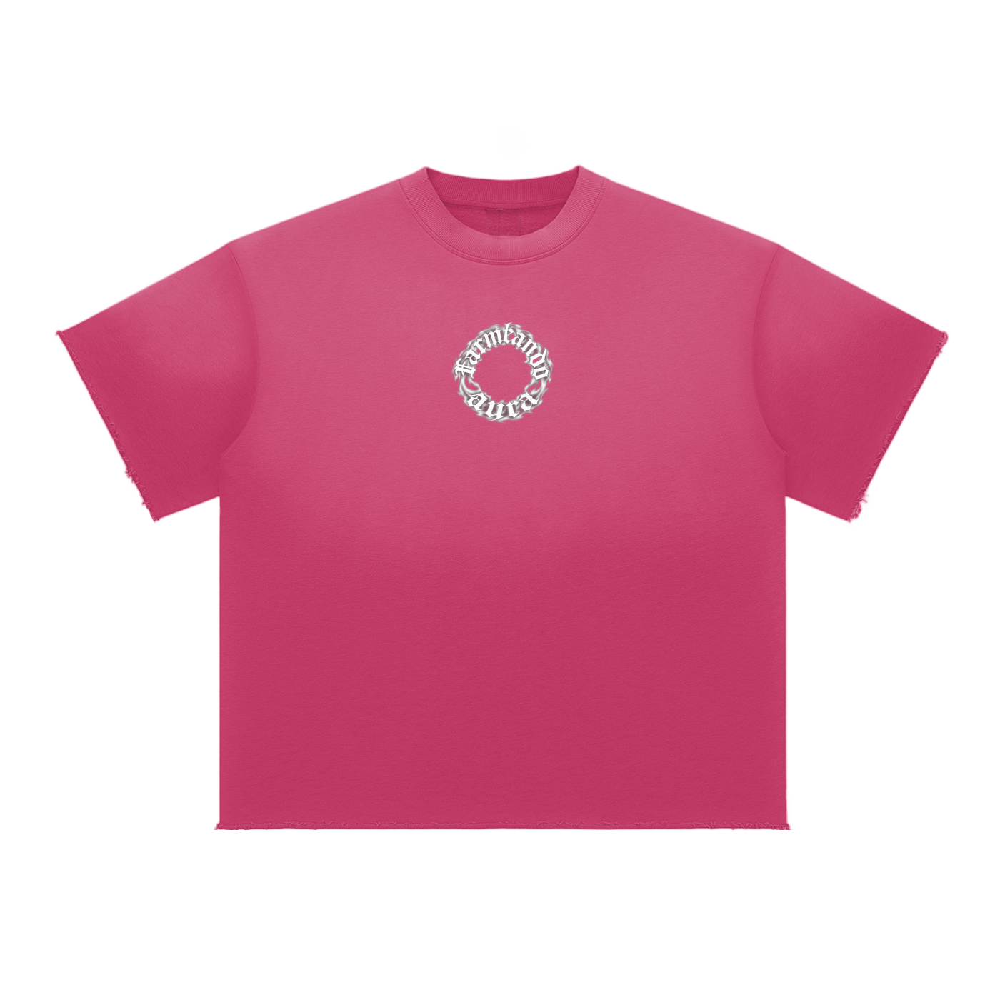 Aura Fade Raw Edge T-Shirt