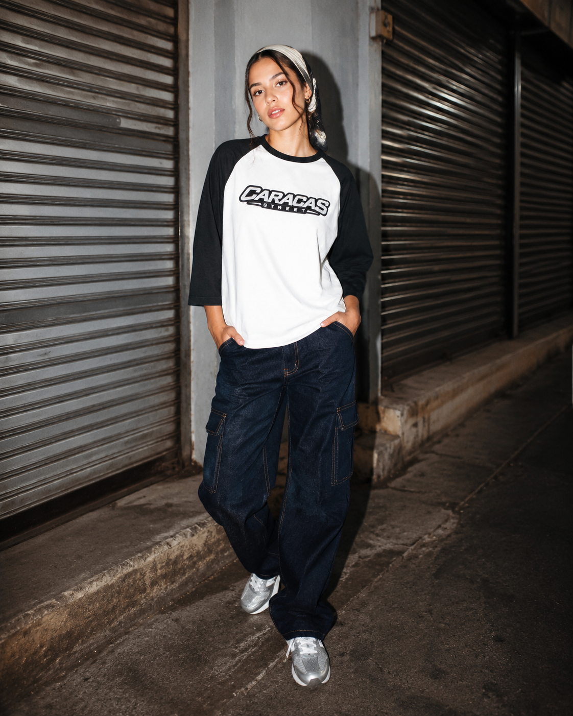 Caracas Streets  Retro Baseball Shirt