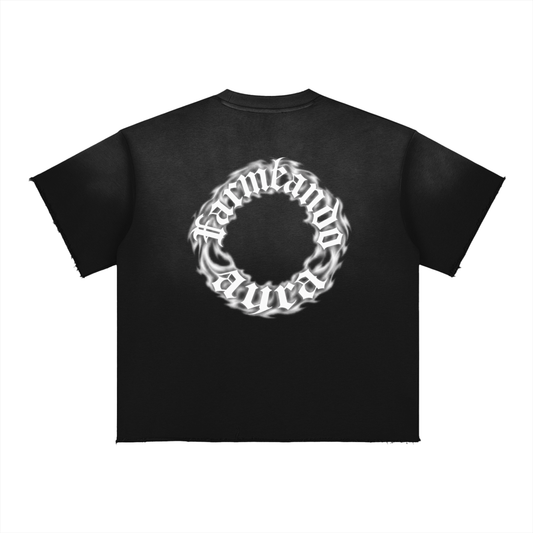 Aura Fade Raw Edge T-Shirt