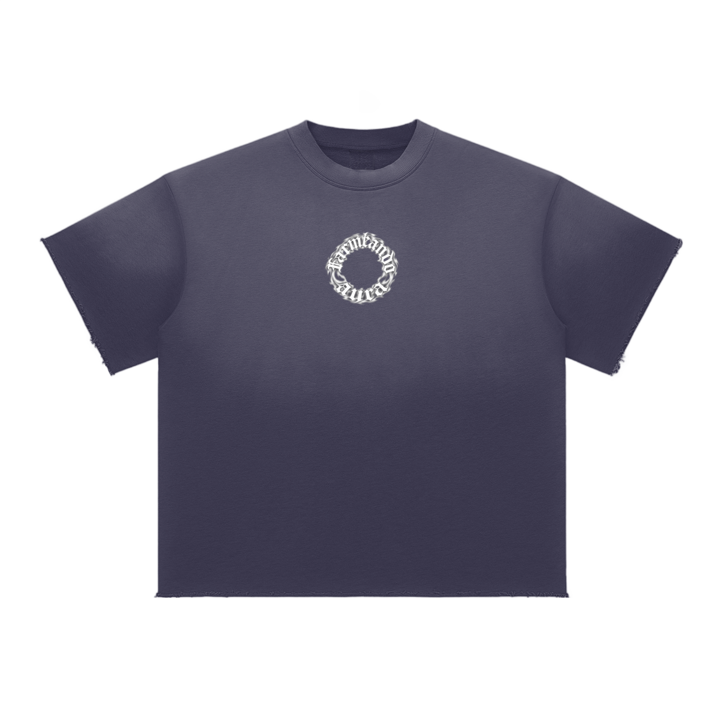 Aura Fade Raw Edge T-Shirt