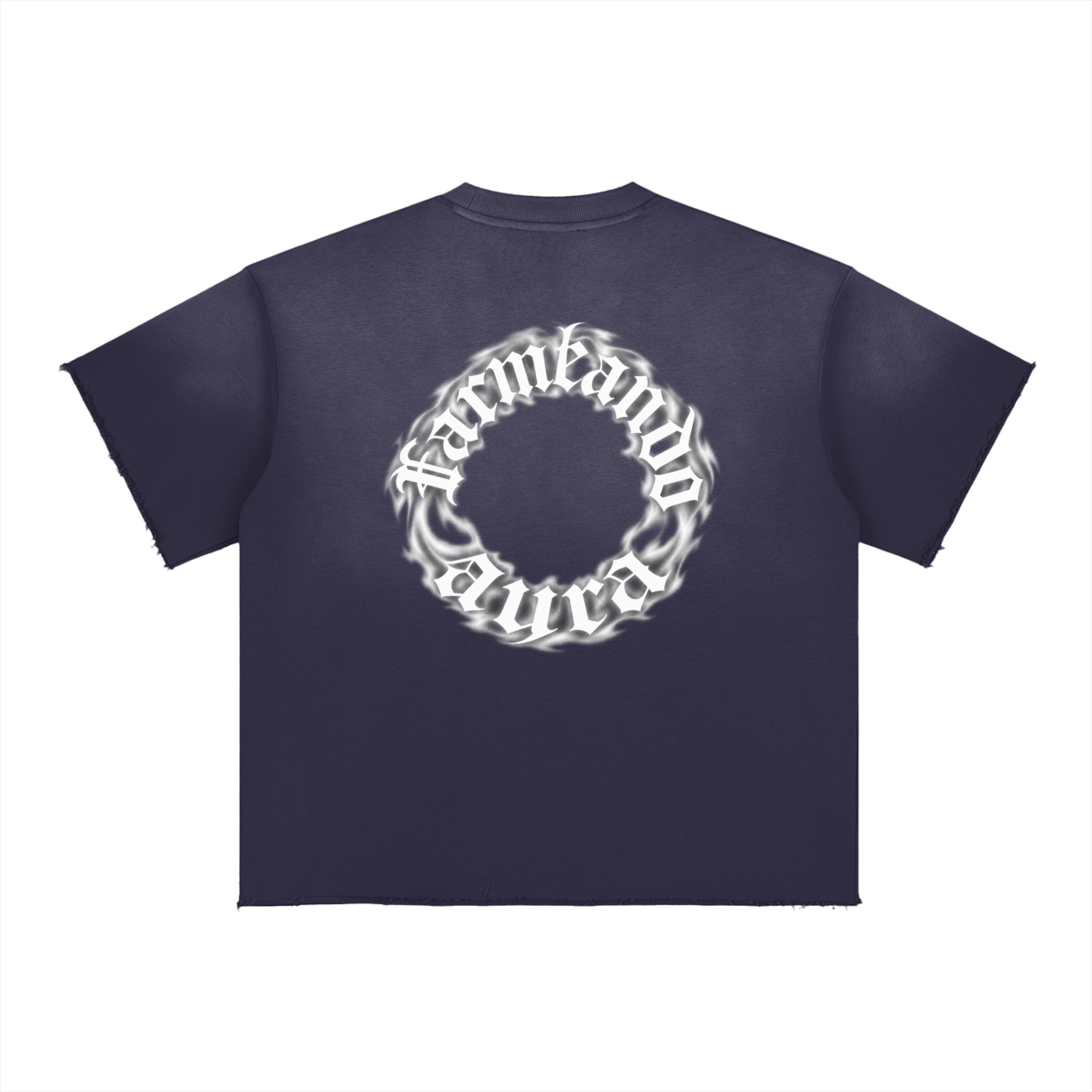 Aura Fade Raw Edge T-Shirt
