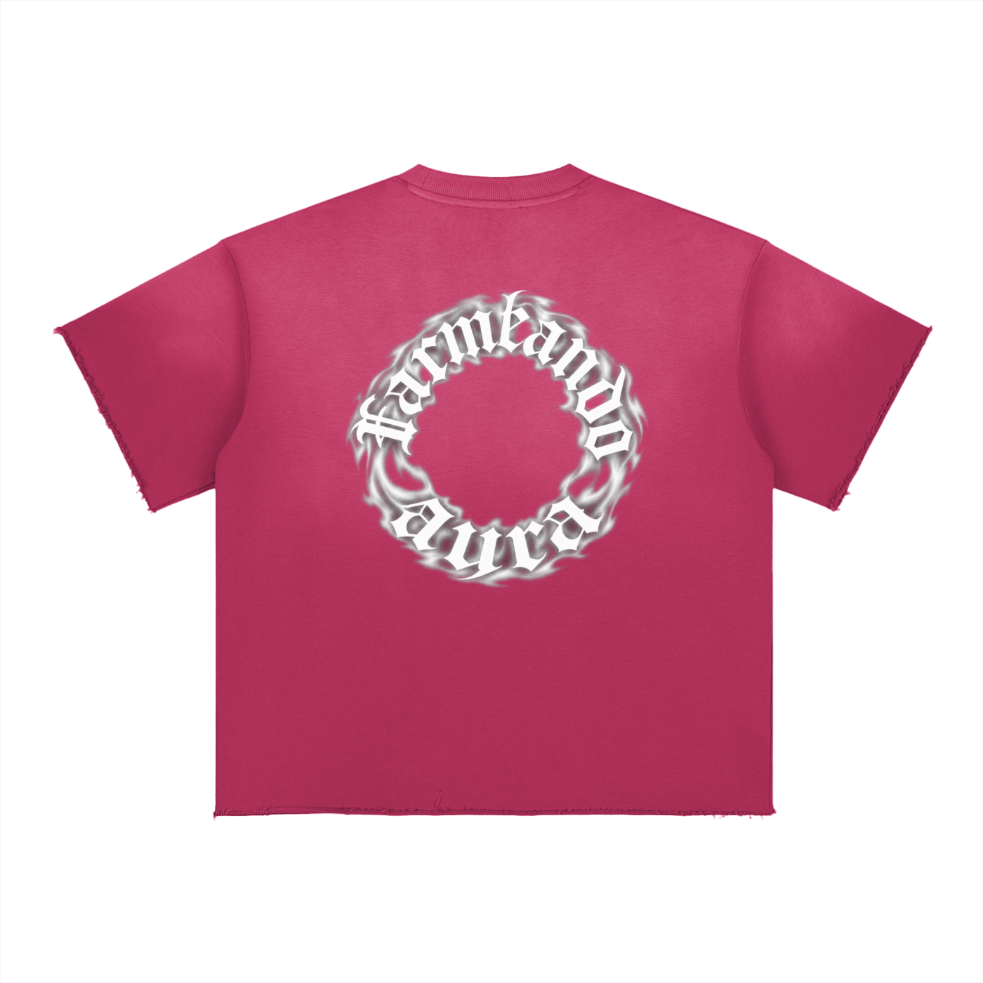 Aura Fade Raw Edge T-Shirt